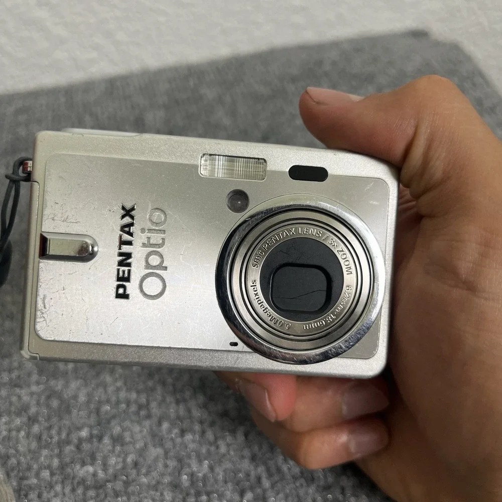 Pentax Optio S6 6MP Digital Camera Silver Untested As-Is
